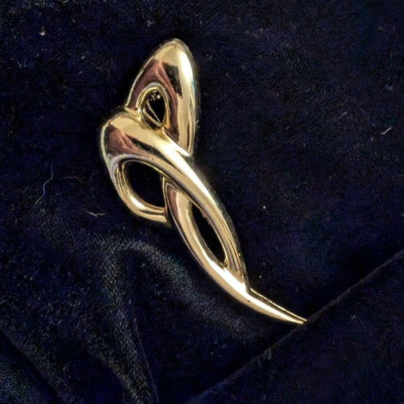 Vintage Silver tone infinity broach S - Picture 3 of 7
